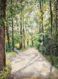 În parc by Nicolae Vermont, 1927, ulei pe lemn, sold Mar 2020