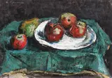 Natură statică cu mere by Gheorghe Petrașcu, 1929, ulei pe pânză, sold Mar 2020