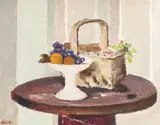Henri Catargi, Natură statică cu struguri și coș de picnic