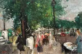 Francisc Gall, Promenadă pe malul Senei