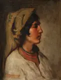 Nicolae Grigorescu, Țărăncuță cu mărgele roșii