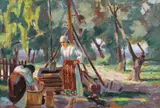 Nicolae Enea, La fântână