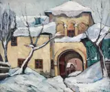 Marius Bunescu, Iarnă în București (Clopotnița Mitropoliei)