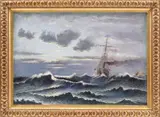 A. Ksendzov, Furtună pe mare, ulei pe pânză