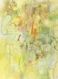 Octav Grigorescu, Romeo și Julieta, 1970, acuarelă, cărbune și ulei pe pânză