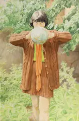 Portret by Matei Lazarescu, anii  '70, ulei pe pânză, sold Feb 2020