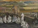 Paul Ackerman, La porțile Mesopotamiei (Sur les murs d'Uruk), ulei pe pânză