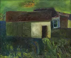 Mircea Milcovitch, Noapte la Poiana Mărului, 1966, ulei pe pânză