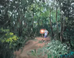 Untitled by Serban Savu, 2013, ulei pe pânză, offered Feb 2020