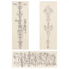 Studiu de coloane (Erotism) by Eugen Tautu, 1979, tuș pe hartie, offered Feb 2020