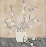 Flori și muguri by Constantin Piliuță, ulei pe pânză, sold Feb 2020