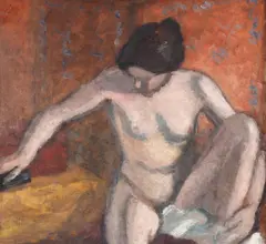 Theodor Pallady, După baie, ulei pe carton