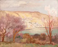 Samuel Mützner, Primăvara la Balcic, 1934, ulei pe carton