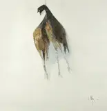 Vânat by Constantin Piliuță, 1992, ulei pe pânză, sold Feb 2020