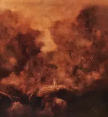 Petre Velicu, Dante, 1987, ulei pe pânză