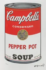 Campbell`S Soup by Andy Warhol, cromolitografie, sold Jan 2020