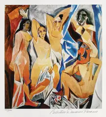 Pablo Picasso, Femei din Avignon, cromolitografie