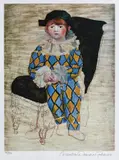 Paul arlechinul by Pablo Picasso, cromolitografie, sold Jan 2020