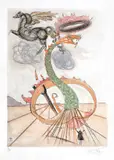 Dan by Salvador Dalí, gravură în culori, sold Jan 2020