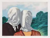Amanții by René Magritte, cromolitografie, sold Jan 2020