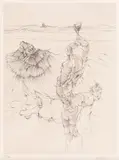 Hans Bellmer, Fără titlu I, acvaforte și gravură cu acul