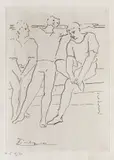 Dansatori în repaos by Pablo Picasso, litografie, sold Jan 2020