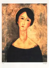 Amedeo Modigliani, Modelul, cromolitografie