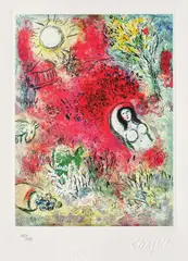 Marc Chagall, Răsărit, cromolitografie