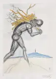 Issachar by Salvador Dalí, gravură în culori, sold Jan 2020