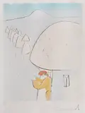 Rokujiso by Salvador Dalí, gravură în culori, sold Jan 2020