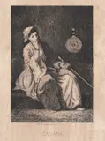Cadâna by Theodor Aman, 1878, acvaforte, sold Dec 2019