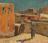 Cariatidă by Leon Biju, prima jumătate a anilor '30, ulei pe carton, sold Dec 2019