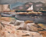 Iosif Iser, Țărm la Saint-Malo, ulei pe pânză