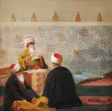 Carl Calusd, Tălmăcirea Coranului, ulei pe pânză