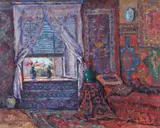 Nicolae Dărăscu, Interior în casa artistului, 1919-1923, ulei pe pânză
