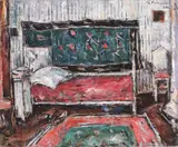 Interior la Târgoviște by Gheorghe Petrașcu, 1938, ulei pe pânză, sold Dec 2019