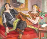 Confidențe by Theodor Pallady, ulei pe carton, offered Dec 2019