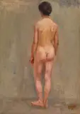 Ion Andreescu, Nud în atelier, 1879-1881, ulei pe pânză