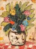 Flori de câmp by Nicolae Tonitza, ulei pe carton, sold Dec 2019
