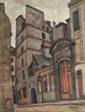 Nicolae Brana, Stradă în Paris, 1931, ulei pe pânză