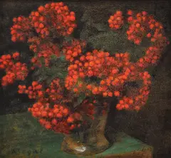 Arthur Segal, Măceșe, 194#, ulei pe placaj