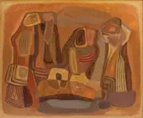 George Saru, Familie, 1967, ulei pe pânză