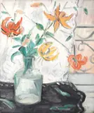 Crini imperiali by Theodor Pallady, 1938, ulei pe pânză lipită pe carton, sold Dec 2019