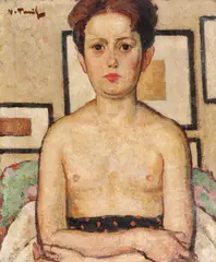 Catrina by Nicolae Tonitza, 1925-1927, ulei pe pânză, offered Dec 2019