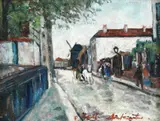 Francisc Gall, Stradă în Montmartre