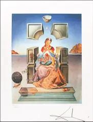 Salvador Dalí, Madonna din Portul Lligat, cromolitografie