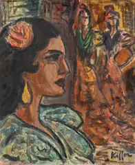 Charles Kiffer, Flamenco, ulei pe placaj