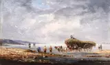 Pierre-Julien Gilbert, Culegătorii de scoici, ulei pe lemn