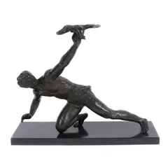Șoimar by Alexandre Kelety, bronz patinat, sold Oct 2019