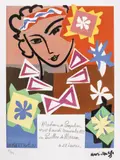 Madame de Pompadour by Henri Matisse, chromolithography, sold Oct 2019